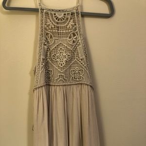 Beige Mid-Length dress